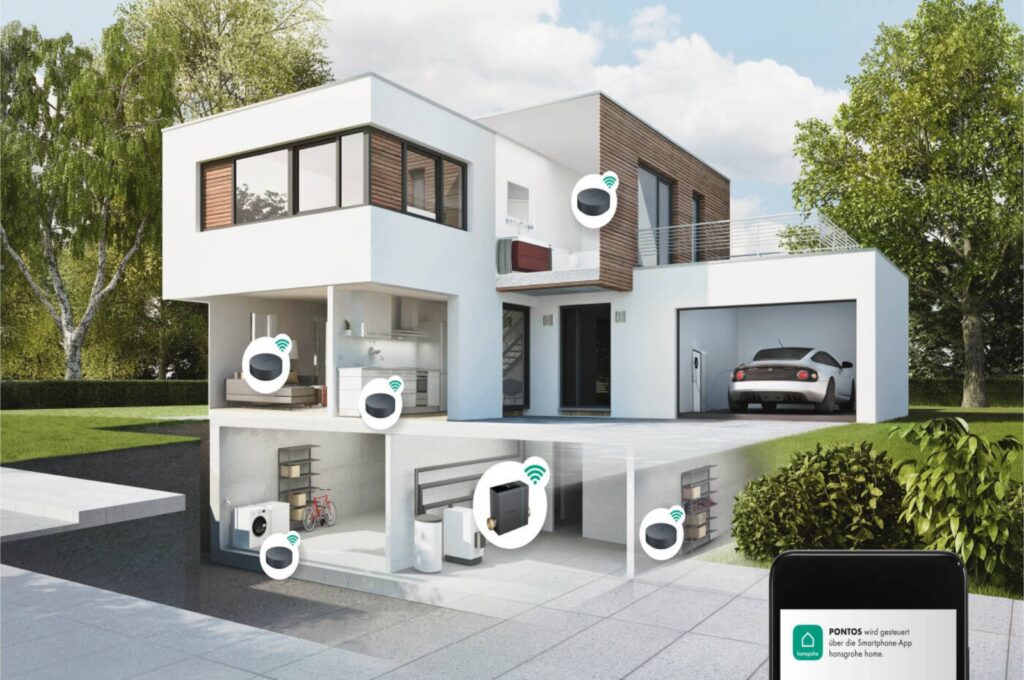 Modernes Haus mit smarter Vernetzung